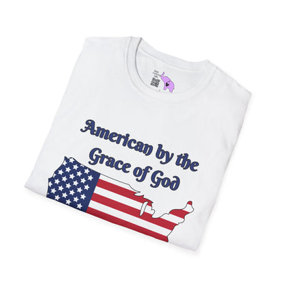 American by the Grace of God Texan by Luck T-shirt