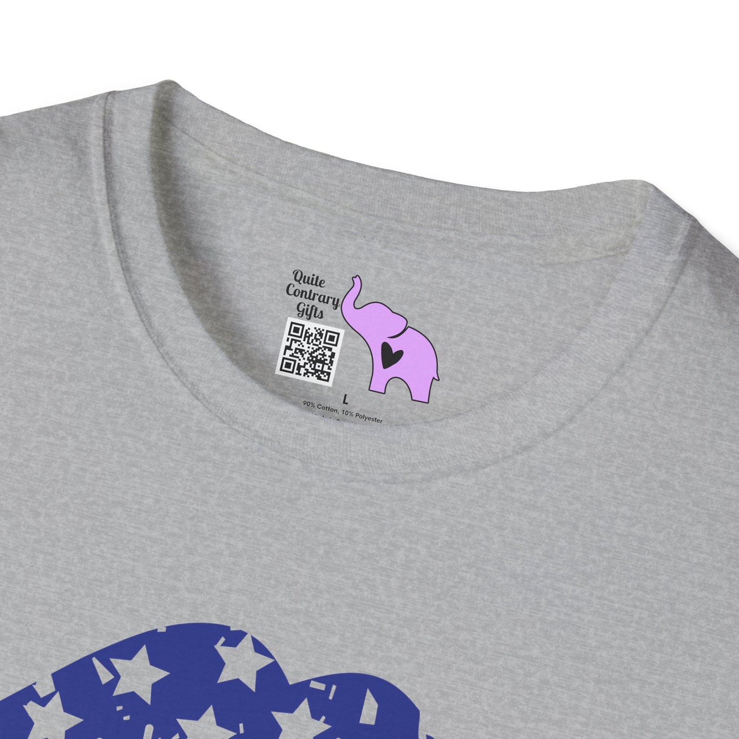 American Mama (Grunge Lips) Adult T-shirt