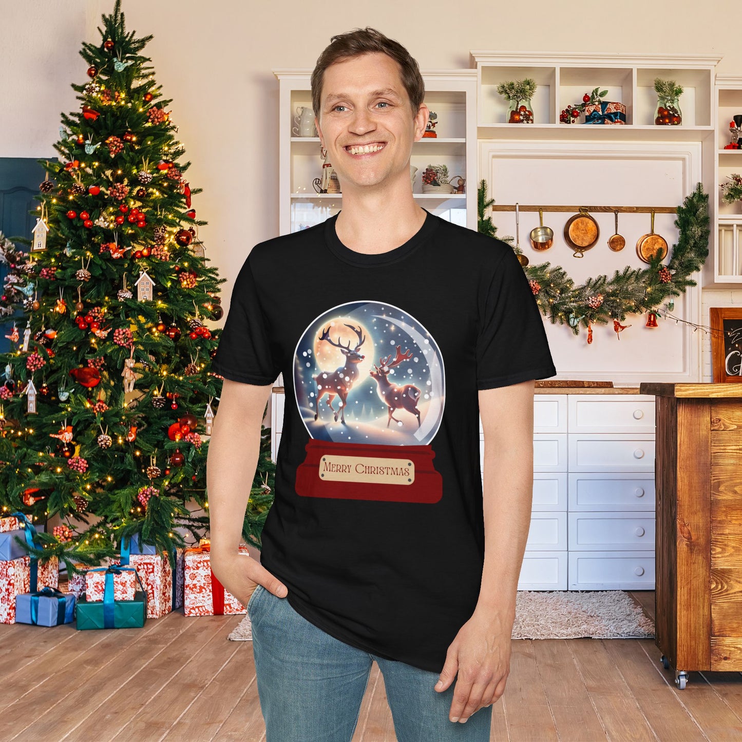 Reindeer Snowglobe T-shirt