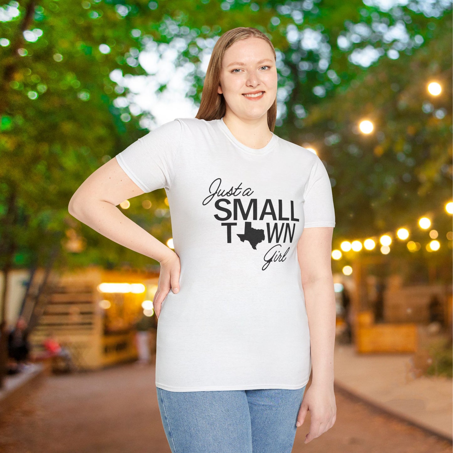 Just A Small Town Girl (Texas) Adult T-shirt