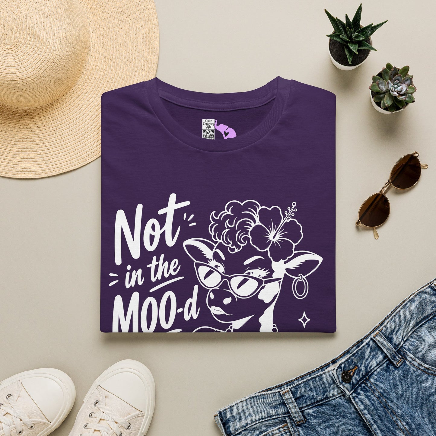 Not in the Moo-d Adult T-shirt