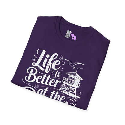 Life is Better At The Beach Adult T-shirt