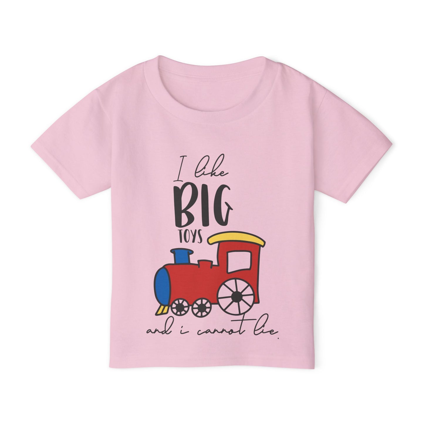 I Like Big Toys and I Cannot Lie (Train) Heavy Cotton™ Toddler T-shirt