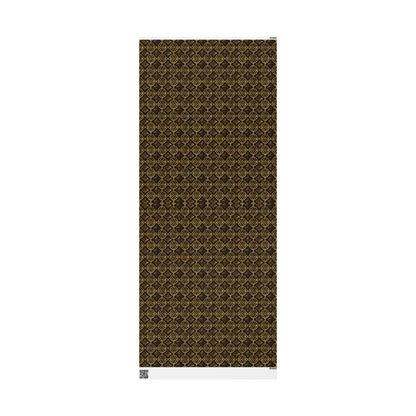 Golden Star Lattice Wrapping Paper
