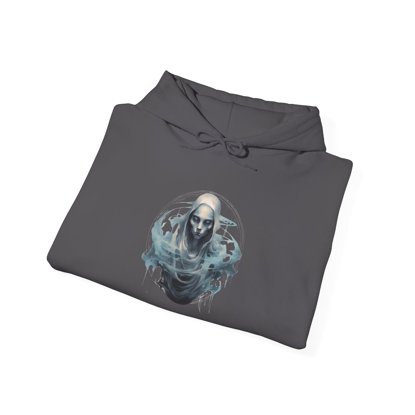 Creepy Ghost 12 Heavy Blend™ Hooded Sweatshirt