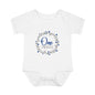 Blue Milestone Wreath Onesie-One Month