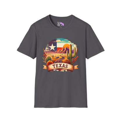 Texas Desert Roads Adult T-shirt