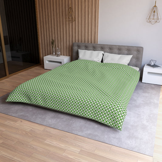 Emerald Star Garden Microfiber Duvet Cover