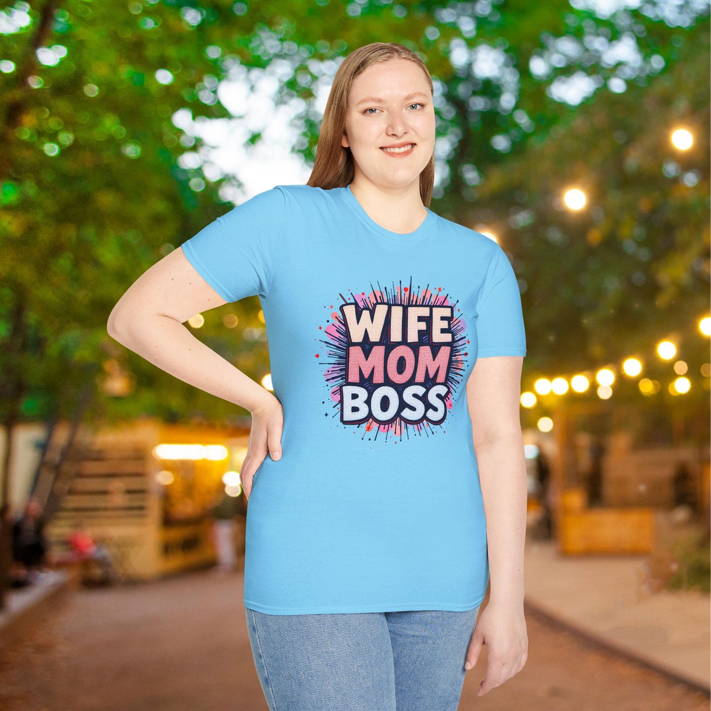 Wife Mom Boss Adult T-shirt