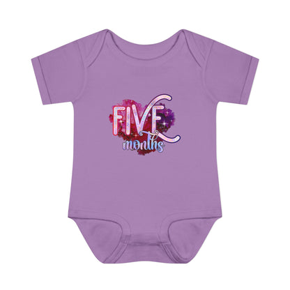 Stardust Baby Milestone Bodysuit-Five Months