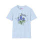 Texas Bluebonnets Outline Adult T-shirt