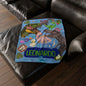 Custom Name Dinosaur Soft Polyester Blanket