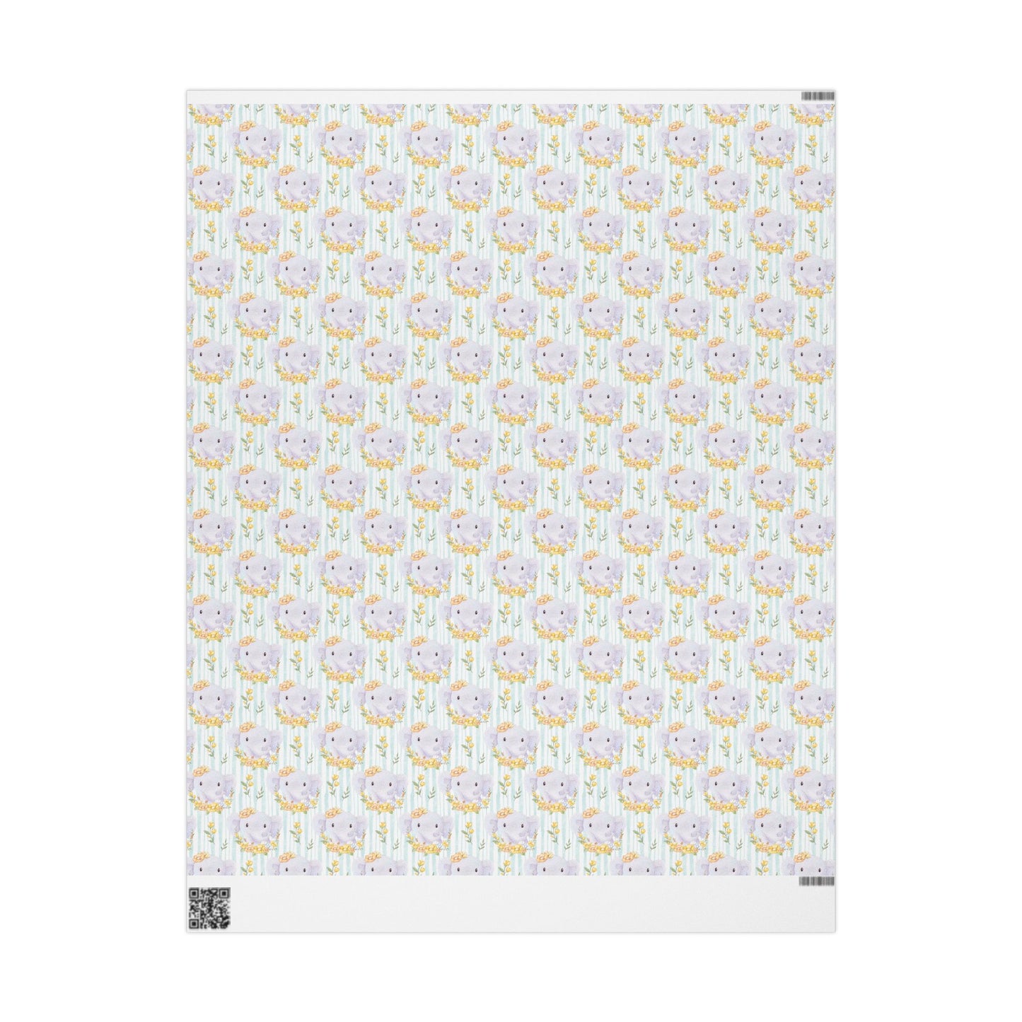 Elephant in Bloom Wrapping Paper