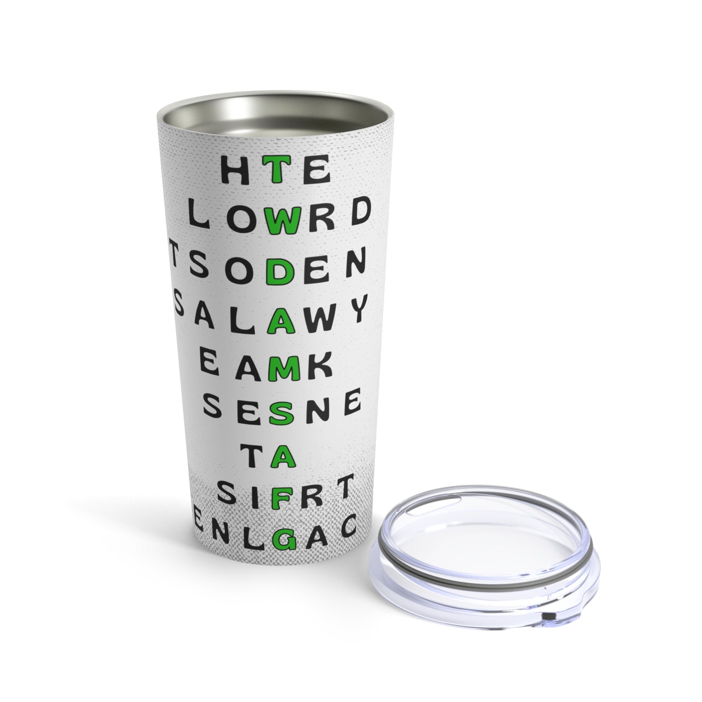 The World Doesn't Always Make Sense At First Glance Black & Green Tumbler 20oz