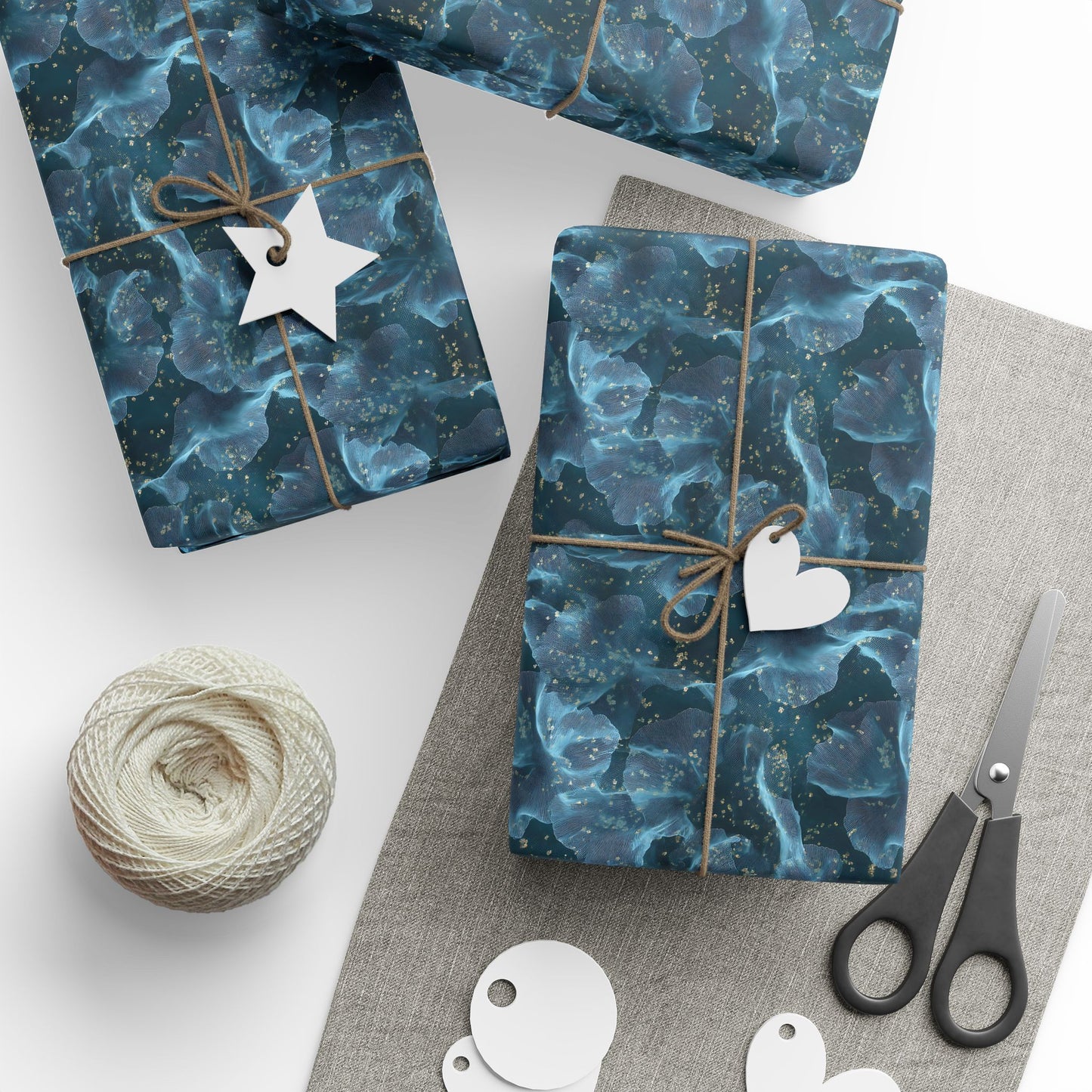 Midnight Sheer & Lace Wrapping Paper