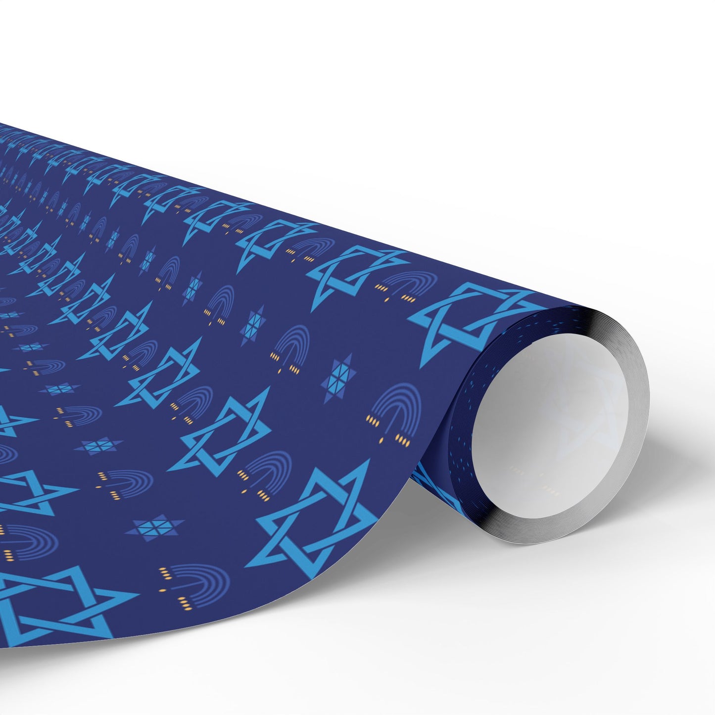 Menorah/Star of David 3 Hanukkah Wrapping Paper