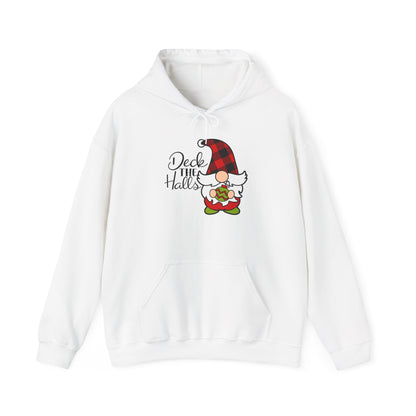 Deck the Halls Plaid Gnome Adult Heavy Blend™ Hoodie