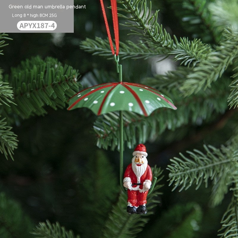 Adorable Metal Christmas Hot Air Balloon Ornaments