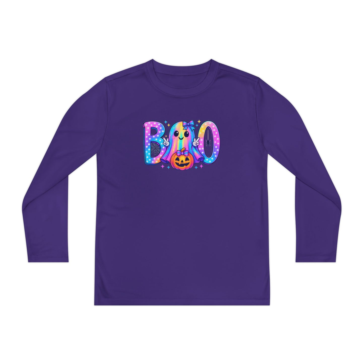 Pastel Boo Youth Long Sleeve Tee