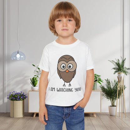 I Am Watching You (Owl) Heavy Cotton™ Toddler T-shirt