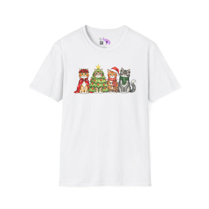 Purrfectly Festive Adult T-shirt
