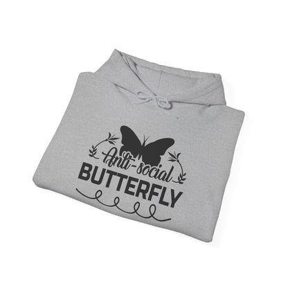 AntiSocial Butterfly Heavy Blend™ Hooded Sweatshirt