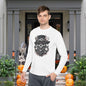 Creepy Skull w/Top Hat Adult Long Sleeve Tee