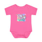 Pastel Wild One Milestone Baby Bodysuit-Two Weeks