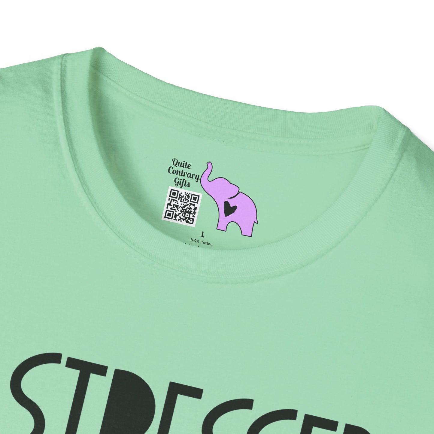 Mama Stressed Blessed Sometimes A Mess Adult T-shirt
