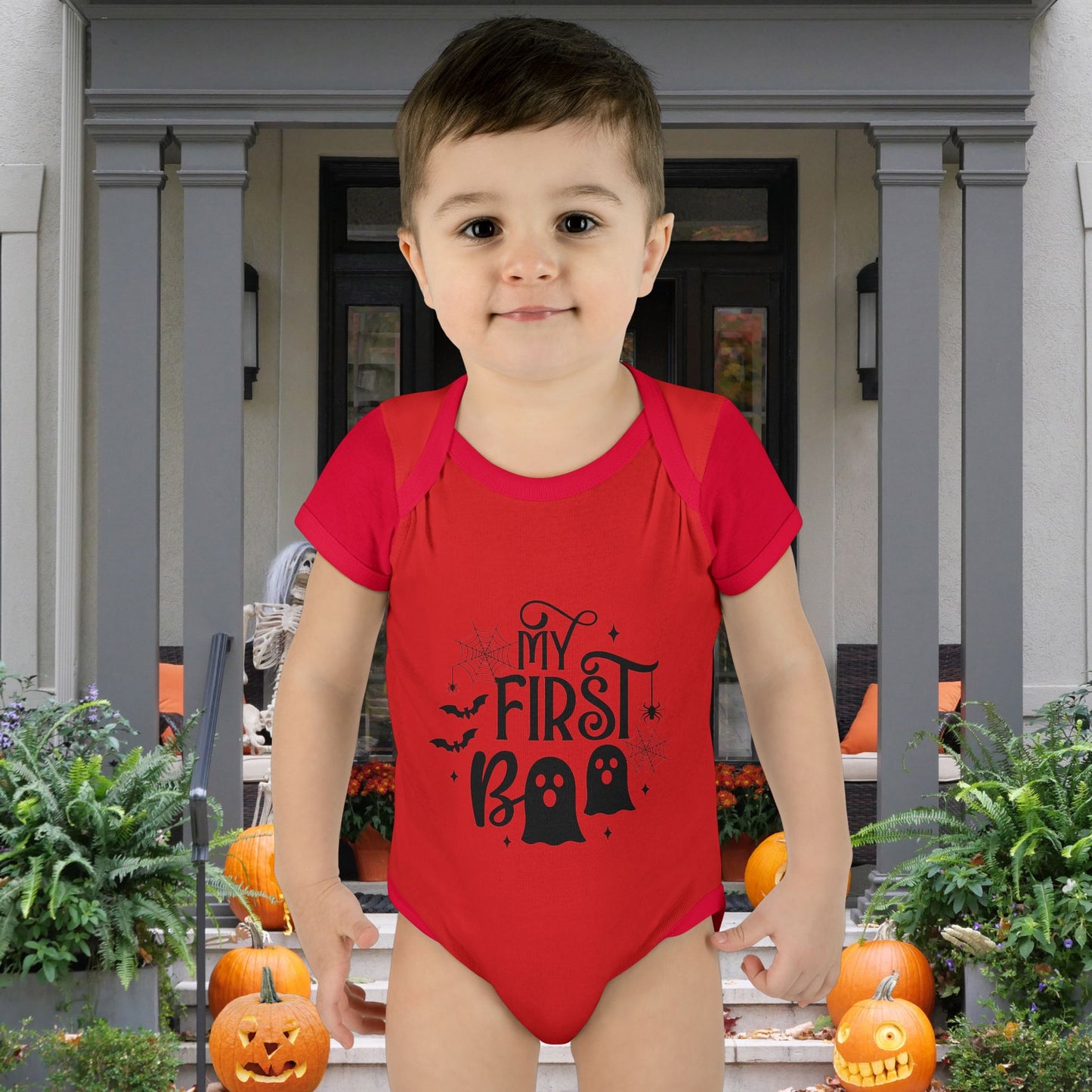 My First Boo Infant Baby Rib Bodysuit