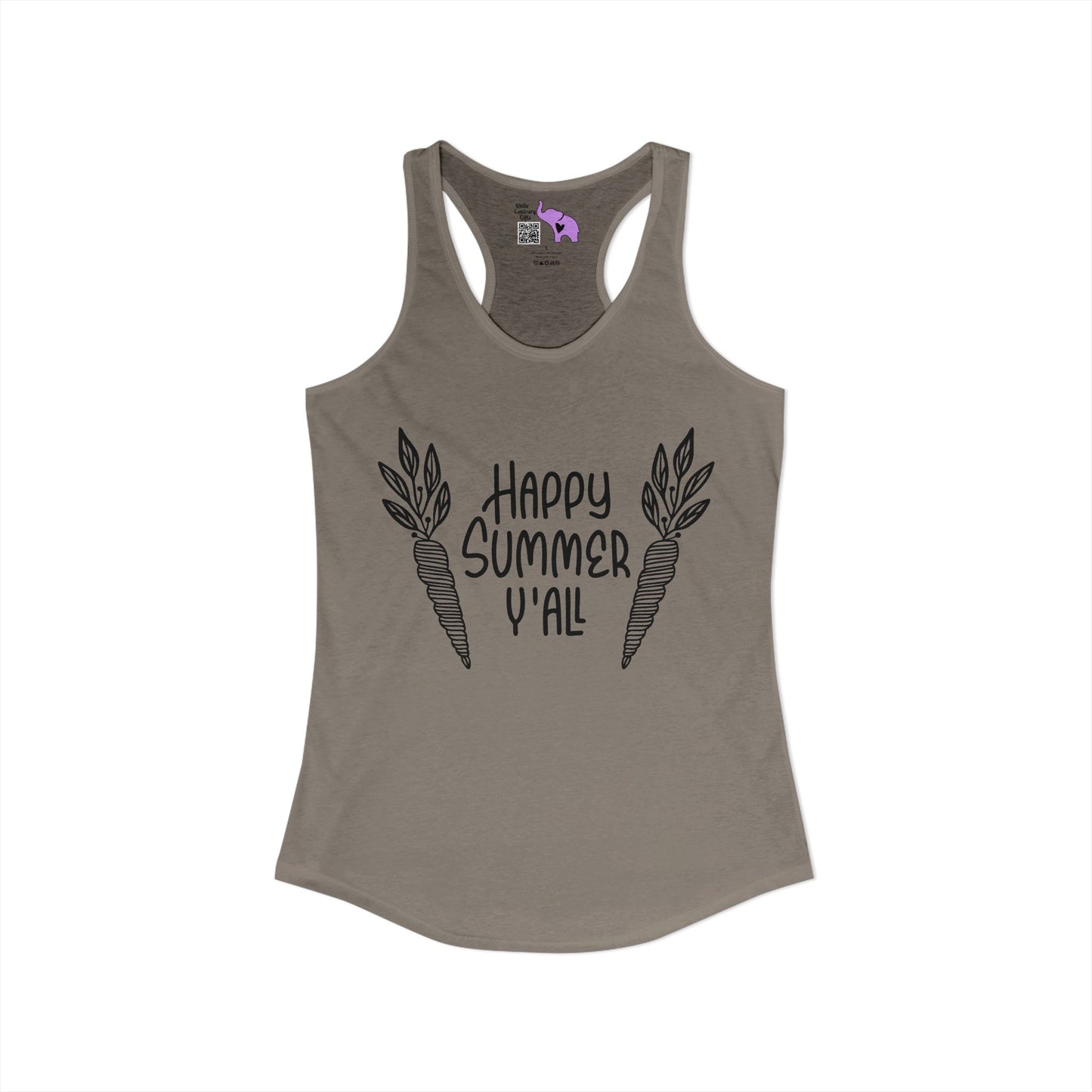 Happy Summer Y'all Women's Ideal Racerback Tank