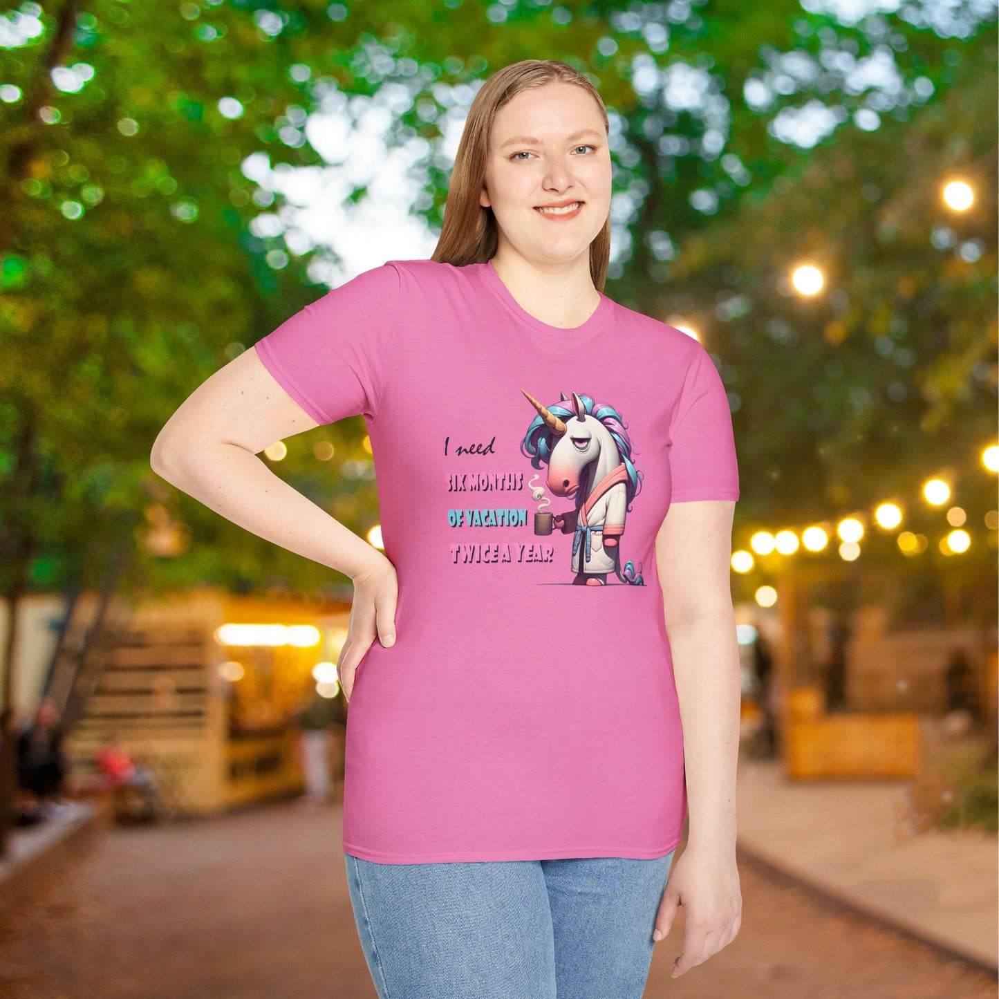 I Need 6 Months of Vacation Twice a Year Adult T-shirt