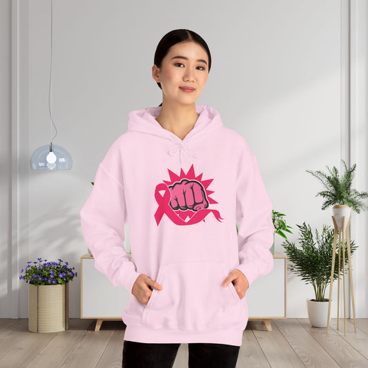 Breast Cancer Warrior Punch Heavy Blend™ Hooded Sweatshirt