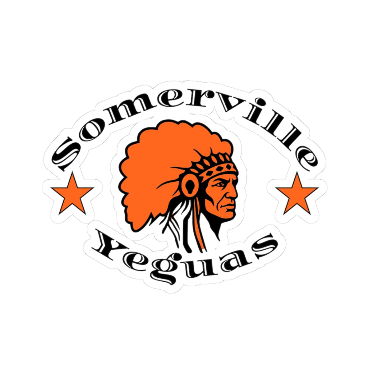 Somerville Yeguas Classic, Black Kiss-Cut Decal