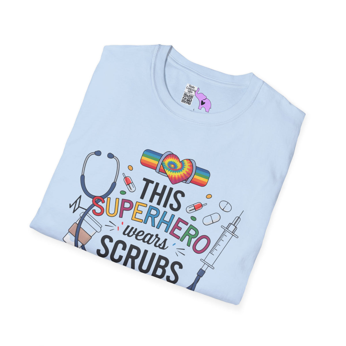This Superhero Wears Scrubs Adult T-shirt