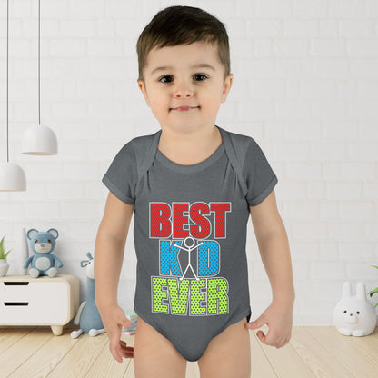 Best Kid Ever (Colorful) Infant Baby Rib Bodysuit