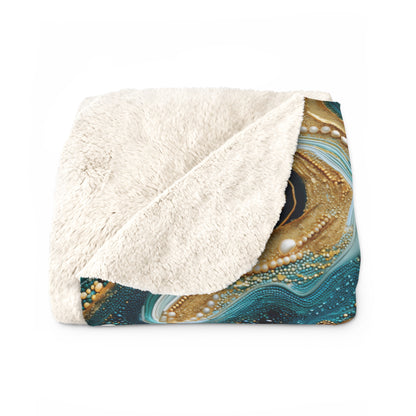 Gilded Ocean Veins Basic Bedding Set