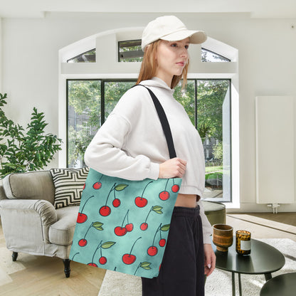 Cherry Jubilee Canvas Tote Bag