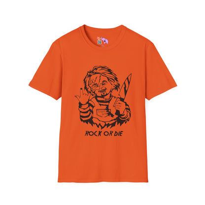 Chucky Rock or Die Adult T-shirt