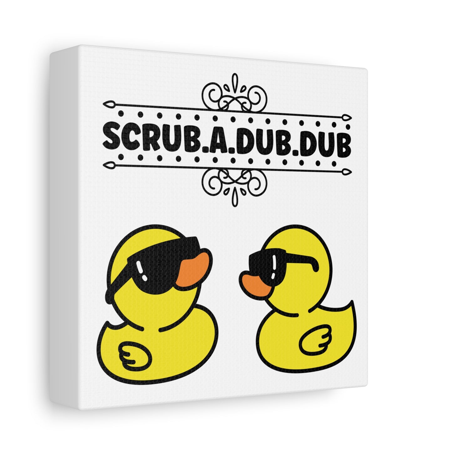 Scrub A Dub Dub w/Ducks Canvas Art
