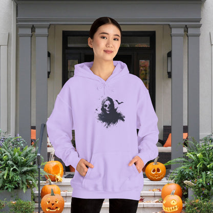 Creepy Death Skull Heavy Blend™ Hooded Sweatshirt