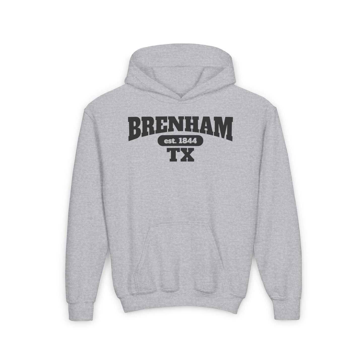 Brenham Tx Est. 1844 Youth Heavy Blend Hoodie