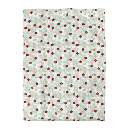 Love Letters & Honeycomb Microfiber Duvet Cover