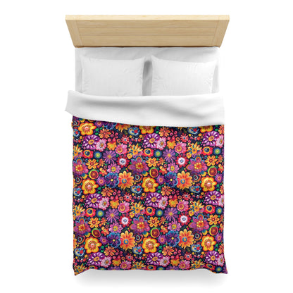 Floral Fiesta Microfiber Duvet Cover