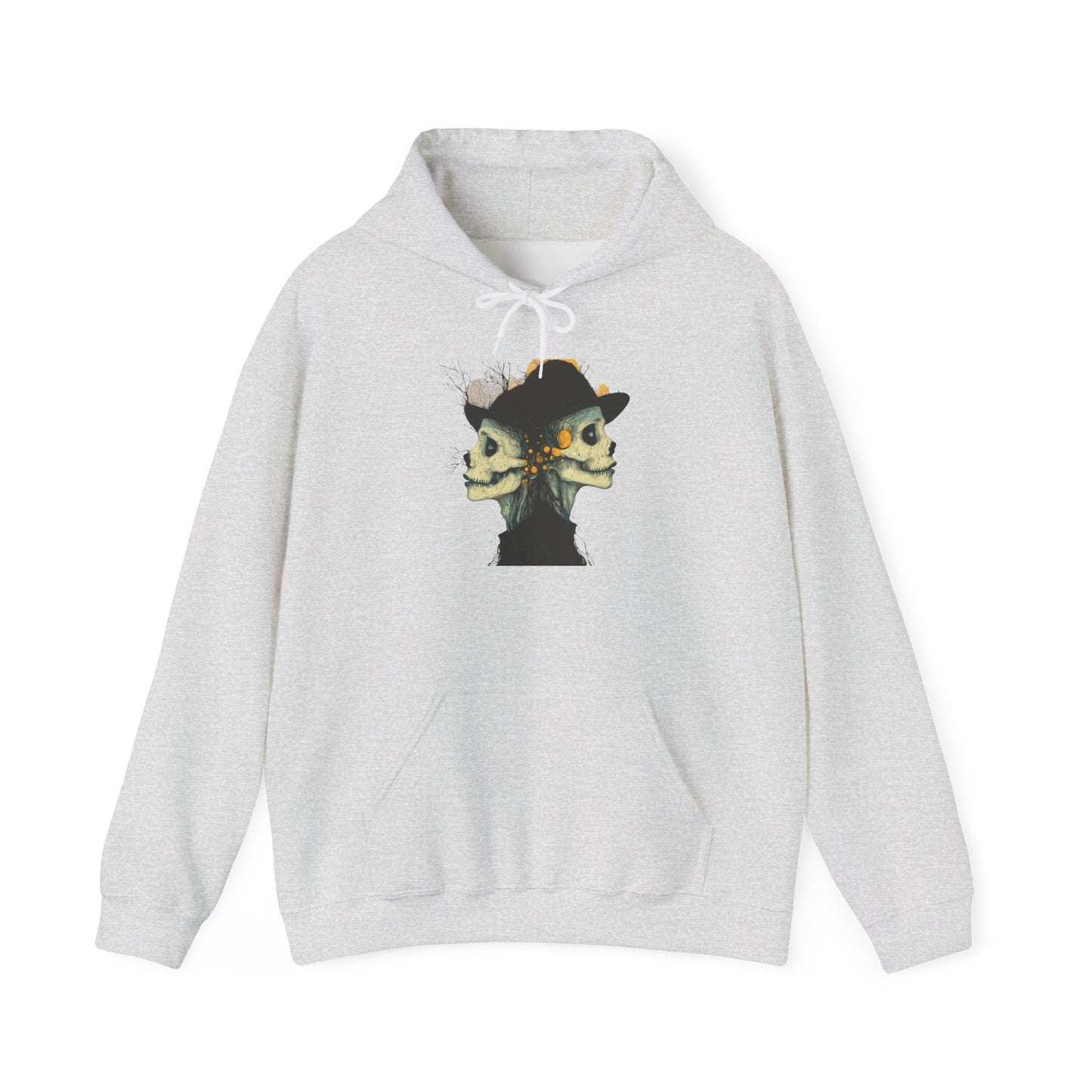 Creepy Skull Witches Heavy Blend™ Hooded Sweatshirt