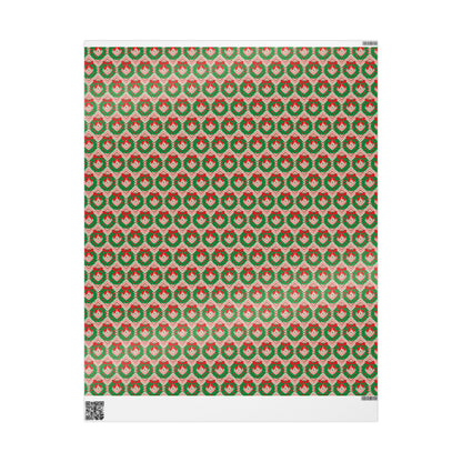 Christmas Wreaths Wrapping Paper