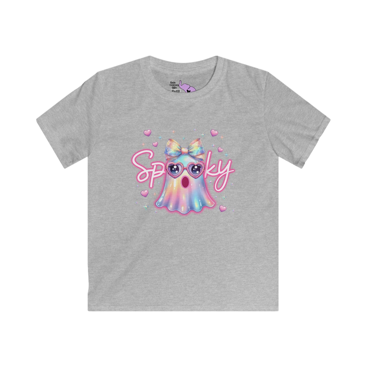 Spooky Pastel Ghost Youth Softstyle Tee