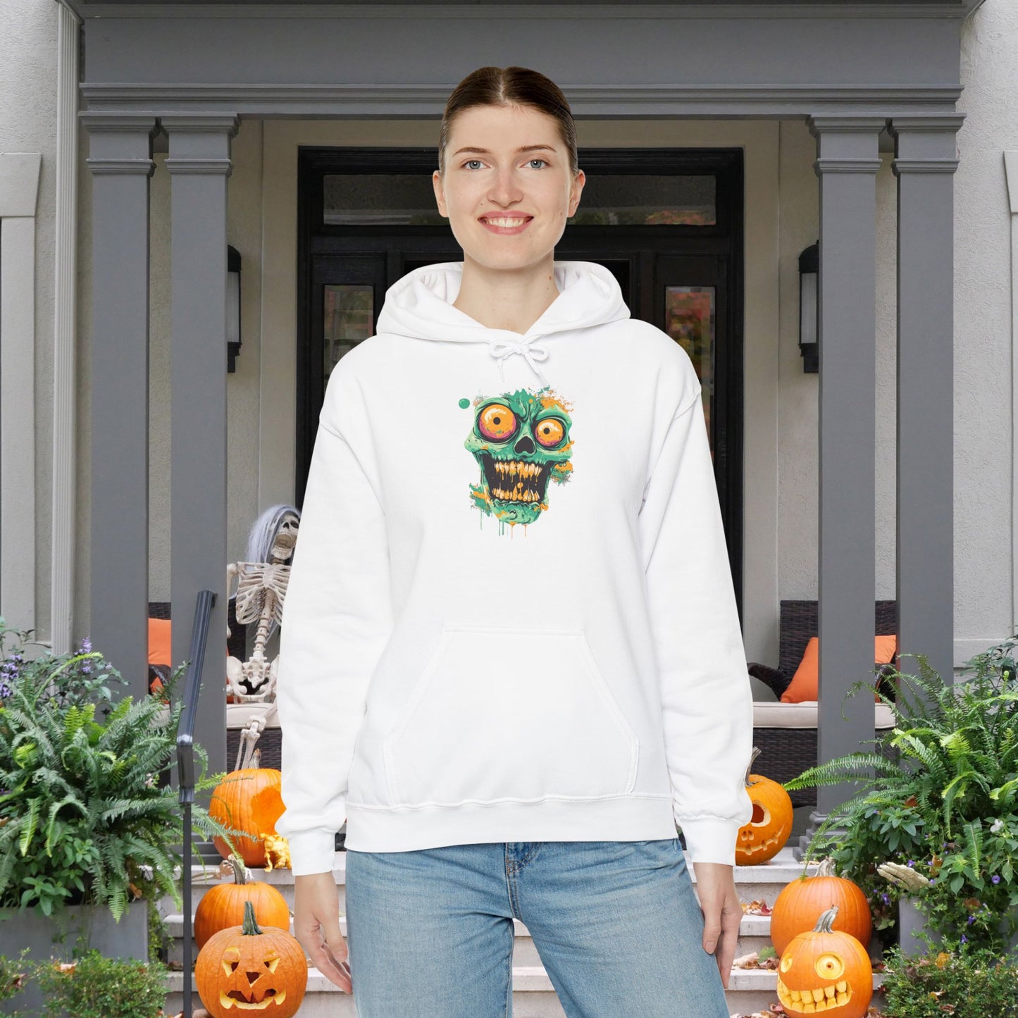 Creepy Ghoul Heavy Blend™ Hooded Sweatshirt