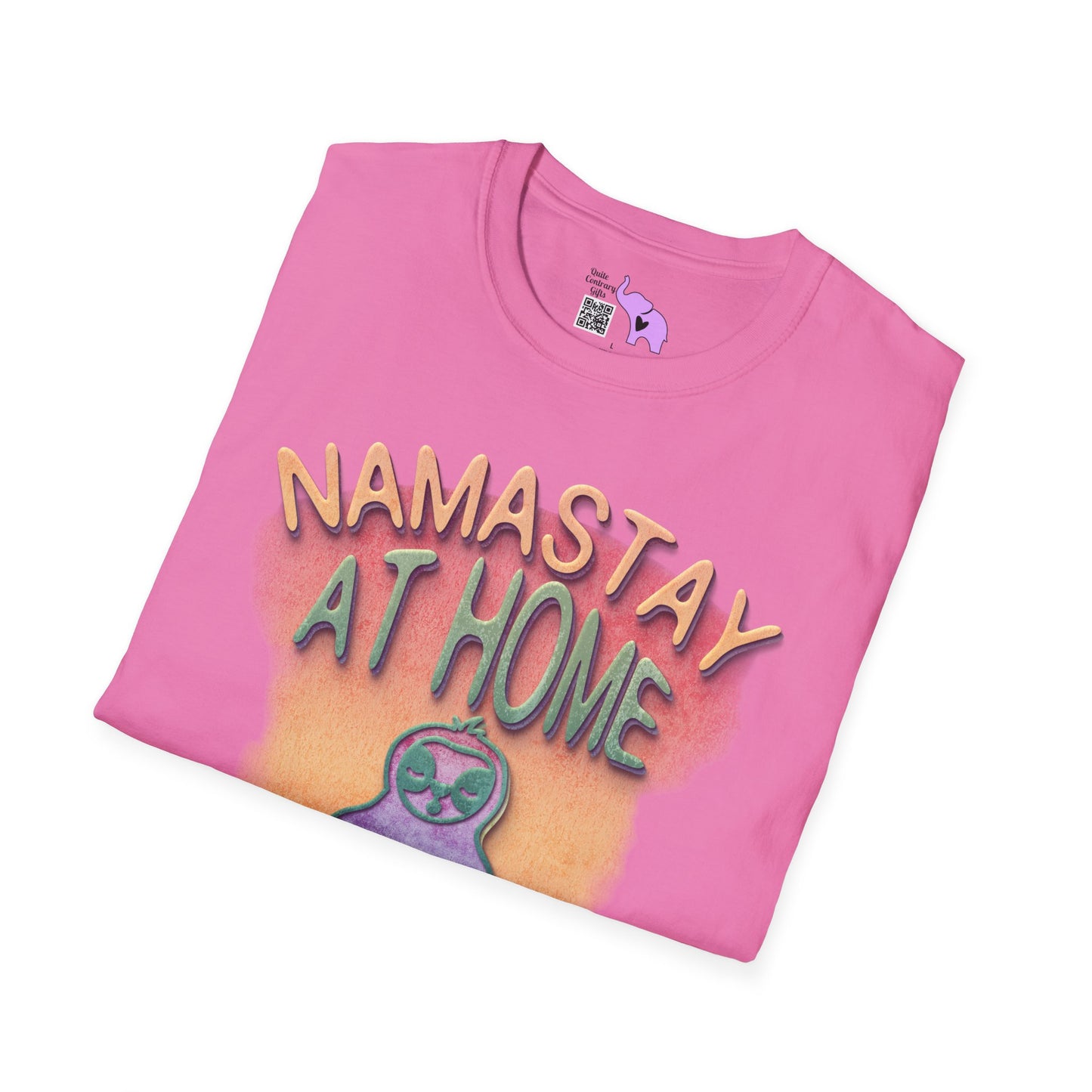 Namastay At Home Adult T-shirt