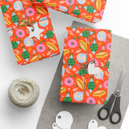 Yuletide Baubles Wrapping Paper